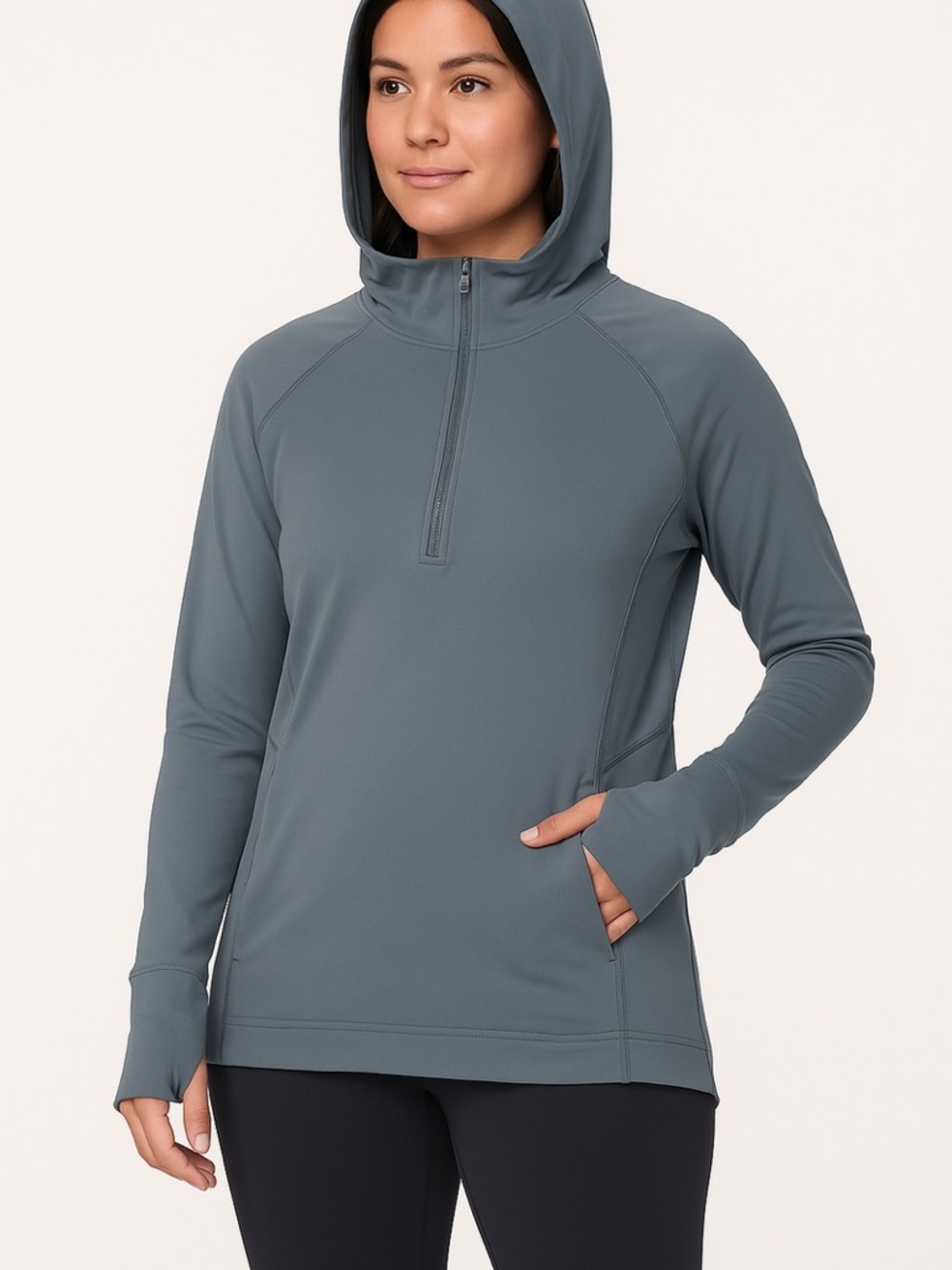 Lululemon Warm Stabilizer Quarter Zip Athletic Hoodie Athleisure Loungewear Sz 6